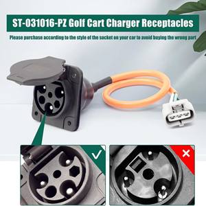Compatible con puertos de carga Aetric y MoreCart, cable de carga de 30A y 3 pines, conectores EV de canal verde de 110V-220V - Product Image 3
