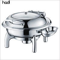 Matériel de traiteur de luxe pour hôtels et mariages : Réchauds de buffet, Chauffe-plats, Chafer Dish argenté pour la restauration