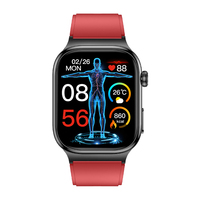 Montre connectée TK18 avec surveillance ECG, suivi d'activité et examen physique, batterie 650 mAh, étanche IP68