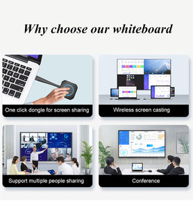 55 Inch LCD 20-Point Interactive Whiteboard Infrared Touch Smart <b>Board</b> Anti-Glare Tempered Glass for Education Business Use - Product Image 6