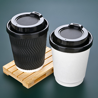 Couvercles plats jetables en plastique PP de 90mm couvercles de tasses à café en papier anti-fuite pour bouteilles de vin