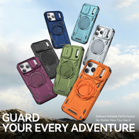 Coque Hybride TPU+PC Lichicase avec Anneau Magnétique et Béquille pour iPhone 17, 17 Air, 17 Pro, 17 Pro Max