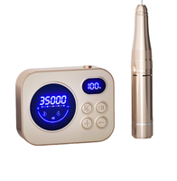 Prix Usine 811 Ponceuse à Ongles Rechargeable 35000 tr/min, Outil Professionnel Puissant avec Balais en Carbone pour Salon de Manucure et Gel