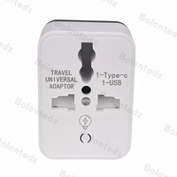 Adaptateur d'alimentation universel à découpage multifonction tout en un prise de charge Uk Us Eu avec ports de chargeur Usb c