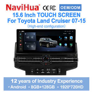 Navihua New Arrival 15.6'' Android Car Radio GPS Multimedia Carplay Auto Stereo DSP Unit for Toyota Land Cruiser LC200 2007-2020 - Product Image 1