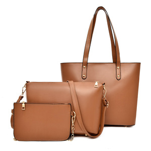 Women's Pu Multi Piece Elegant Casual Commute Women Handbag 3 in 1 Women Tote <b>Bag</b> Set Ladies Shoulder Crossbody <b>Clutch</b> Purse Kit - Product Image 1