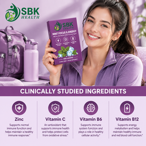 Bandes buccales personnalisées Menthe Focus et Énergie avec Vitamine B, Zinc, Soutien Immunitaire, Sans Caféine, Complément pour la Santé Cérébrale, Film Oral - Product Image 4