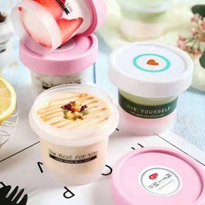 100Ml 200Ml 500Ml Ice <span class=keywords><strong>Cream</strong></span> Cups Mạnh Mẽ Và Cứng Tường Tiêm Đúc Trái Cây Sữa Chua <span class=keywords><strong>Container</strong></span> PP Chất Liệu - Product Image 6