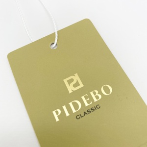 Fabbrica Custom di lusso goffratura hangtag <span class=keywords><strong>per</strong></span> abbigliamento scarpe borse carta cartoncino appeso etichetta con stringa - Product Image 2