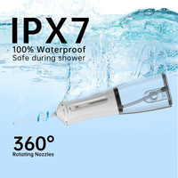 Wasserflosser mit UVC-Sterilisation, IPX7, USB-C Aufladbar, 300ml Großer Wassertank, Lange Akkulaufzeit, CE- und FDA-Zertifiziert