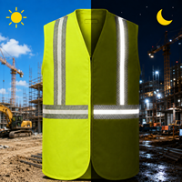 Gilet de travail jaune haute visibilité respirant, uniforme de sécurité, fourni par l'usine