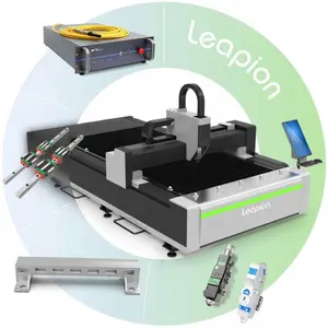 Cortador de laser de fibra cnc 3015 w, leapion lp 1000, máquina de corte