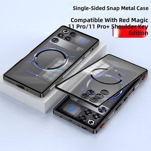 เคสโทรศัพท์กันกระแทกโลหะสำหรับ Nubia Redmagic 11 Pro ฝาหลังแบบด้านพร้อมห่วงยืดหยุ่นและกรอบโลหะ - Product Image 4