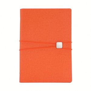 Customizable Colors Eco-Friendly Luxury <b>A5</b> Executive <b>Diary</b> Paper Silk Screen Printed Leather Cover Metal Buckle Promotional OEM - Product Image 3
