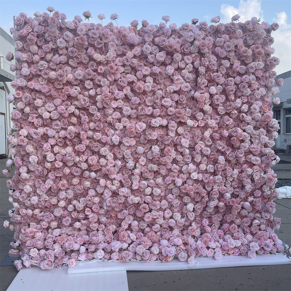 Pink flower wall 1*1m