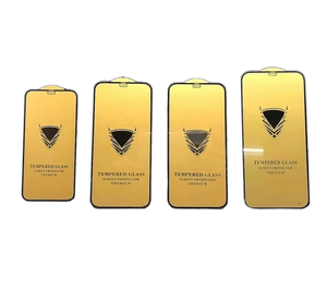 ฟิล์มกระจกนิรภัยป้องกันการกระแทก9ชั่วโมง Amor สีทองสำหรับ <span class=keywords><strong>iPhone</strong></span> XR <span class=keywords><strong>XS</strong></span> 12 Pro max/ 13 14pro MAX - Product Image 1