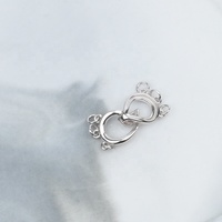 Bijoux en argent sterling 925, collier et bracelet, bricolage, serrure à réaliser soi-même, fermoir à 3 brins