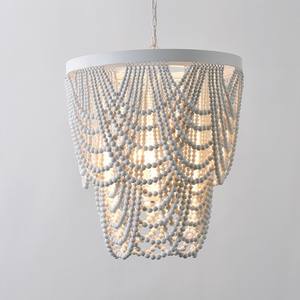 Lustre moderne en <span class=keywords><strong>bois</strong></span> de style américain avec <span class=keywords><strong>perles</strong></span> décoratives, grand lustre vintage en <span class=keywords><strong>bois</strong></span> pour loft - Product Image 3