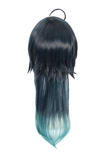 Alta calidad 50cm largo recto azul oscuro y verde Twisted <span class=keywords><strong>Wonderland</strong></span> Malleus peluca sintética Anime Cosplay pelucas - Product Image 6