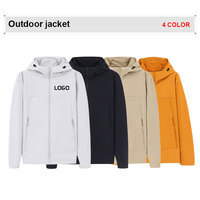 Veste d'extérieur à capuche imperméable et coupe-vent avec logo personnalisé OEM, vêtements de sport respirants, veste de montagne, veste de camping