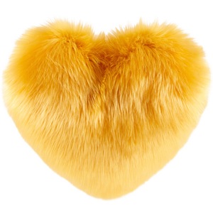 Jade Coin Heart Shape Plush Throw Pillow Solid Color Red Lumbar <b>Cushion</b> For Sofa Car Office Chair - Product Image 5