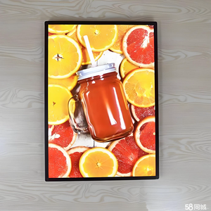 Ultra-Thin Double/Single Pole <strong>LED</strong> <strong>Light</strong> <strong>Box</strong> <strong>With</strong> Steel Frame for Restaurant Advertising <strong>Battery</strong>/Plug Insert Aluminum Alloy Stand - Product Image 3