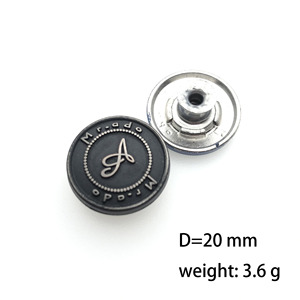 Klassisches Design Schwarz Blau geprägte Jeans Ersatz knöpfe und Nieten für Jeans - Product Image 6