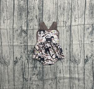 Combinaison sans manches pour bébé fille SR3928 CUSTOM, imprimé camouflage chien canard, vente en gros, combinaison pour bébé - Product Image 1