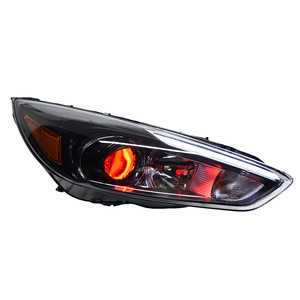 Ensemble de phares WLJ pour <span class=keywords><strong>Ford</strong></span> <span class=keywords><strong>Focus</strong></span> <span class=keywords><strong>Mk3</strong></span> <span class=keywords><strong>2015</strong></span> Facelift Upgrade Style RS Noir Fumé LED avec clignotants dynamiques séquentiels - Product Image 4
