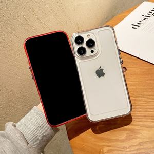 Ultra grueso 2mm claro TPU PC Premium parachoques teléfono caso para <span class=keywords><strong>iPhone</strong></span> 16 Pro Max suave protector suave TPU <span class=keywords><strong>funda</strong></span> para teléfono móvil - Product Image 4