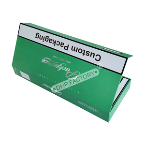 Boîtes d'emballage rigides à rabat personnalisées avec logo imprimé, paquets de <span class=keywords><strong>cigarettes</strong></span> vides, 10 paquets, couverture pour <span class=keywords><strong>cigarettes</strong></span> fines - Product Image 5