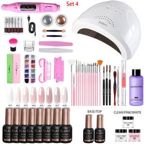 Kit de Herramientas de Uñas Portátil Completo KLANA para Salón, Uso Profesional en Salón de Uñas, con Lámpara UV LED, Kit Completo de Gel para Uñas - Product Image 4