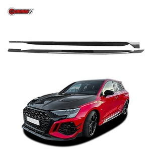 ชุดแต่งสเกิร์ตข้างคาร์บอนไฟเบอร์แบบแห้งสไตล์ PAK สำหรับ Audi RS3 8Y รุ่นฮอตแฮทช์น้ำหนักเบา ชุดต่อขยายสเกิร์ตข้าง - Product Image 1