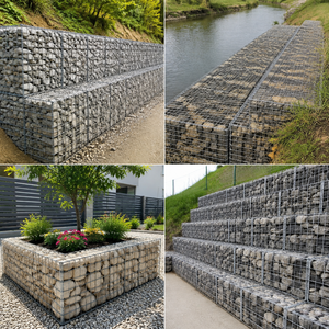 Caisse en <span class=keywords><strong>gabion</strong></span> soudée, galvanisée, remplie de galets, pour la décoration de jardin, durable, différentes tailles, taille personnalisée selon vos besoins - Product Image 6