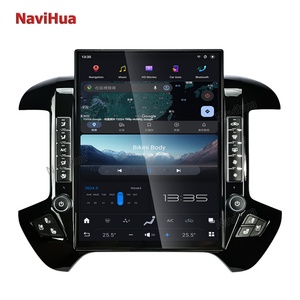 NaviHua 15.6inch Old to New Upgrade Carplay Audio <b>Dvd</b> <b>Player</b> GPS Navigation Tesla for GMC Sierra Chevrolet Silverado 2014-2019 - Product Image 4