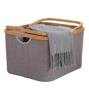 ตะ<span class=keywords><strong>ก</strong></span>ร้าผ้าพับไ<span class=keywords><strong>ด</strong></span>้<span class=keywords><strong>ไม้</strong></span>ไผ่คลาสสิ<span class=keywords><strong>ก</strong></span>พร้อมหูหิ้วคู่ในตัว สำหรับห้องน้ำ ห้องนอน ของเล่น และจัดเก็บเสื้อผ้า - Product Image 3