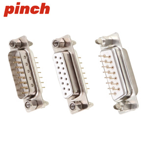 Connecteur DB15 à 15 broches mâle/femelle à souder avec vis de fixation et broches à riveter - Product Image 3
