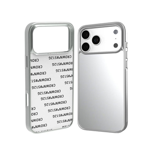 <span class=keywords><strong>Coque</strong></span> de téléphone <span class=keywords><strong>personnalisable</strong></span> <span class=keywords><strong>en</strong></span> argent plaqué pour sublimation par transfert thermique, compatible iPhone 17 Pro Max, avec revêtement argenté électrolytique - Product Image 5