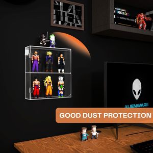 Thân thiện với môi trường hiện đại <span class=keywords><strong>Acrylic</strong></span> 2 lớp rõ ràng chống bụi treo tường hiển thị trường hợp cho labubu - Product Image 5