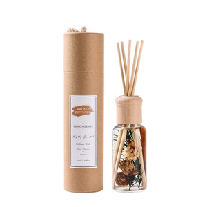 Vente en gros d'arômes en verre de luxe de 50ml pour diffuseur de roseaux <span class=keywords><strong>bouteille</strong></span> avec fleurs diffuseur de fleurs d'herbier de haute qualité à bas quantité minimale de commande - Product Image 3