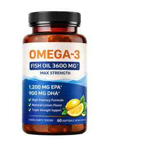 Capsules d'huile de poisson oméga 3 1000 mg EPA DHA, complément alimentaire pour la santé du cœur, du cerveau et des articulations - Product Image 1