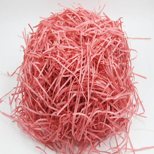 Raffia Paper Shreds 2MM-3MM Width Protective Packaging Material Fillers For Gift <b>Box</b> Cushioning - Product Image 1