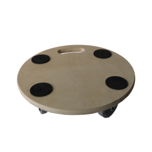 गोल एमडीएफ लोकप्रिय घरेलू डिय ट्रॉली गुड़िया ट्रॉली लकड़ी के ट्रॉली - Product Image 3