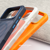 Nouvelle coque Wintop pour 17 Pro Max, design luxueux mat givré, étanche, translucide PC+TPU, magnétique, avec logo personnalisé, vente en gros