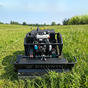Livraison Gratuite Tondeuse Robot Diesel Industrielle Rechargeable à Largeur de Coupe Géante de 1000 mm, Télécommandée, avec Double Arrêt d'Urgence et Tondeuse à Fléaux - Product Image 5