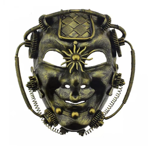 Maschera Vintage HLC Steampunk con Catena e Punte, Maschera per Feste in Maschera, Festival, <span class=keywords><strong>Halloween</strong></span>, per Uomo e Donna - Product Image 4
