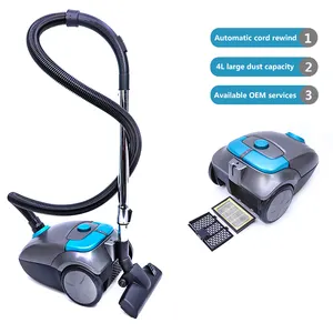 700-2000W Aspirateur Carpet Cleaner Horizontal Canister Vaccum Cyclonic Bagged Vacuum Cleaner