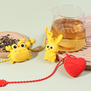Infusore per Tè in Silicone a Forma di Cartone Animato, Ecologico, Riutilizzabile, Portatile, Utensile per Caffè e Tè per Casa e Ufficio - Product Image 4