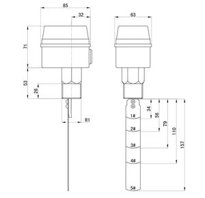 Songyin kunshen <span class=keywords><strong>SS316</strong></span> điều khiển mái chèo HVAC chuyển đổi dòng chảy In-Line Brass Cảm biến nước cho chất lỏng phương tiện truyền thông - Product Image 4