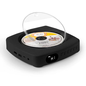 Lecteur de CD rétro avec télécommande, haut-parleur sans fil portable, lecteur USB avec recharge, lecteur audio pour voiture et maison - Product Image 2